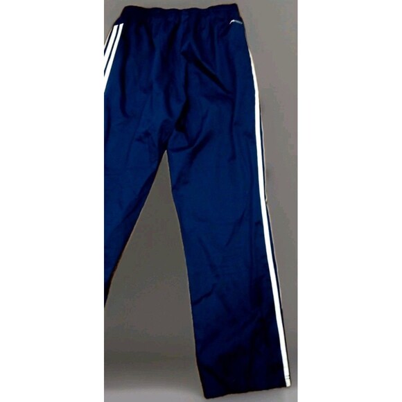 Adidas Climalite Blue White 3-Stripes Track Pants Men’s M Zip Ankle EUC - Picture 9 of 14